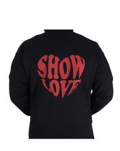 Cargar imagen en el visor de la galería, SHOW LOVE HOODIE IN BLACK WITH RED LOGO - Show Love
