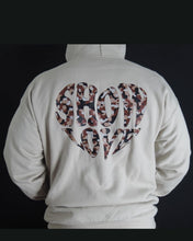 Load image into Gallery viewer, SHOW LOVE HOODIE IN BEIGE WITH ARMY LOGO - Show Love

