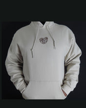 Load image into Gallery viewer, SHOW LOVE HOODIE IN BEIGE WITH ARMY LOGO - Show Love
